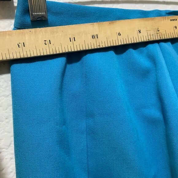 Christian Dior Skirt Suit 2 Piece Blue Wool Women’s Sz 6 USA - Picture 8 of 10